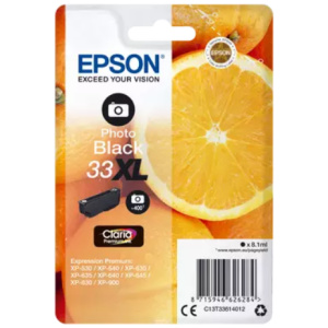 Epson 33XL Orange Ink Photo Black