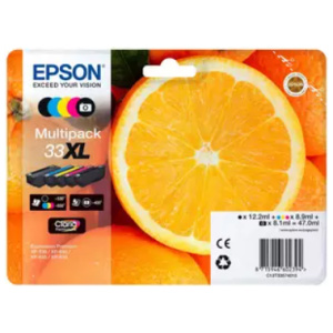 Epson 33XL Orange Ink B/C/M/Y Multipack