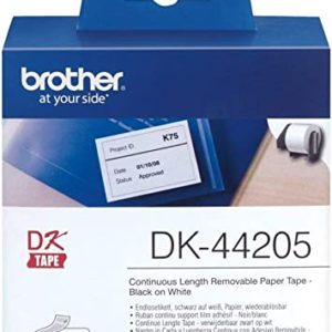 Brother DK44205 Label Tape - 62 mm - Direct Thermal - White