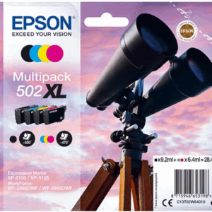 Epson 502XL Binoculars High Capacity Ink B/C/M/Y Multipack
