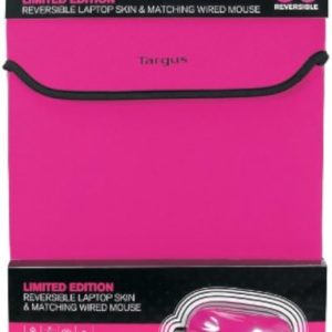 Targus Reversible Laptop Sleeve & Matching Mouse Pink